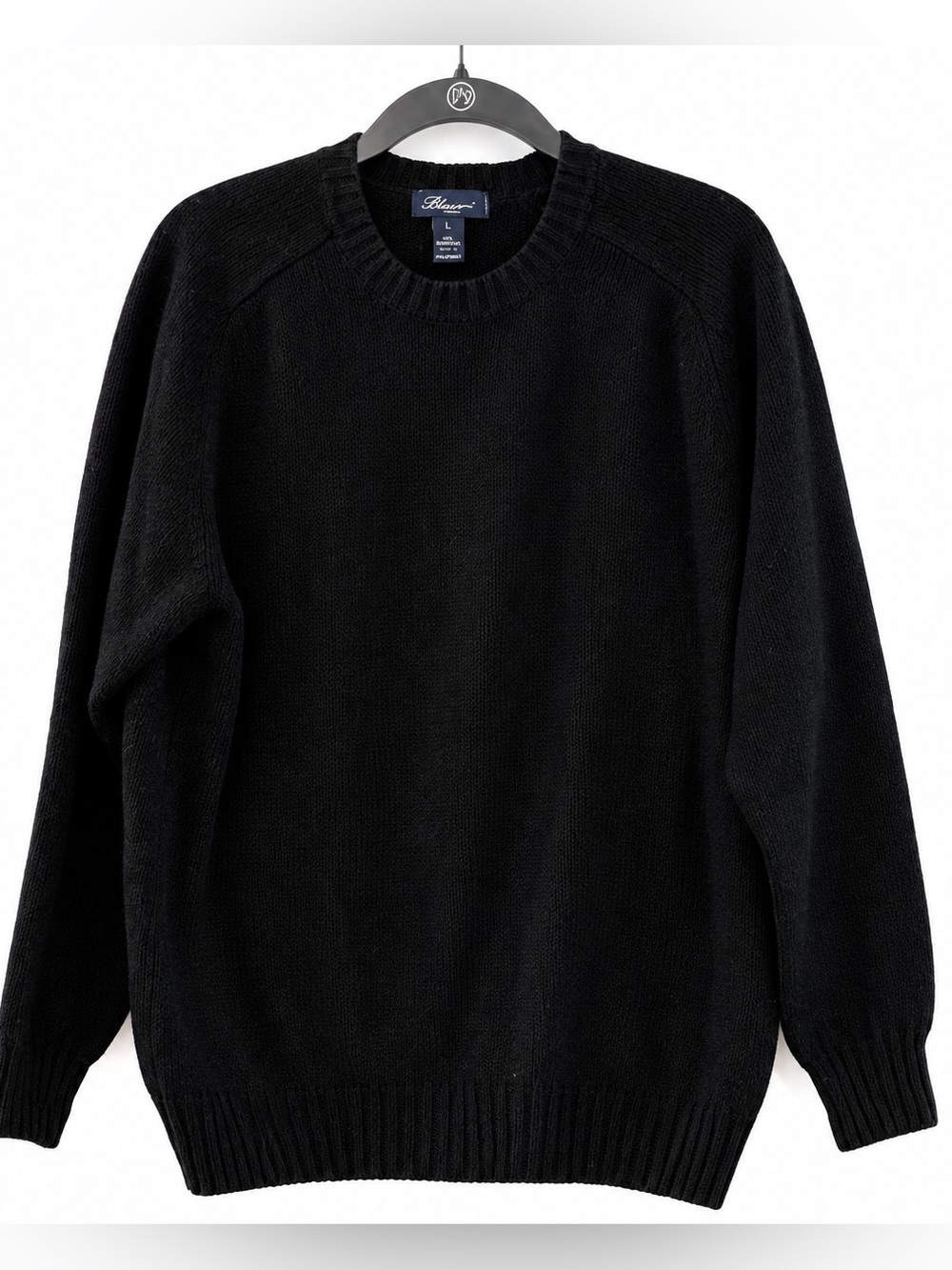 EUC! Blumarine Black Men's Wool Blend Crewneck Sweater